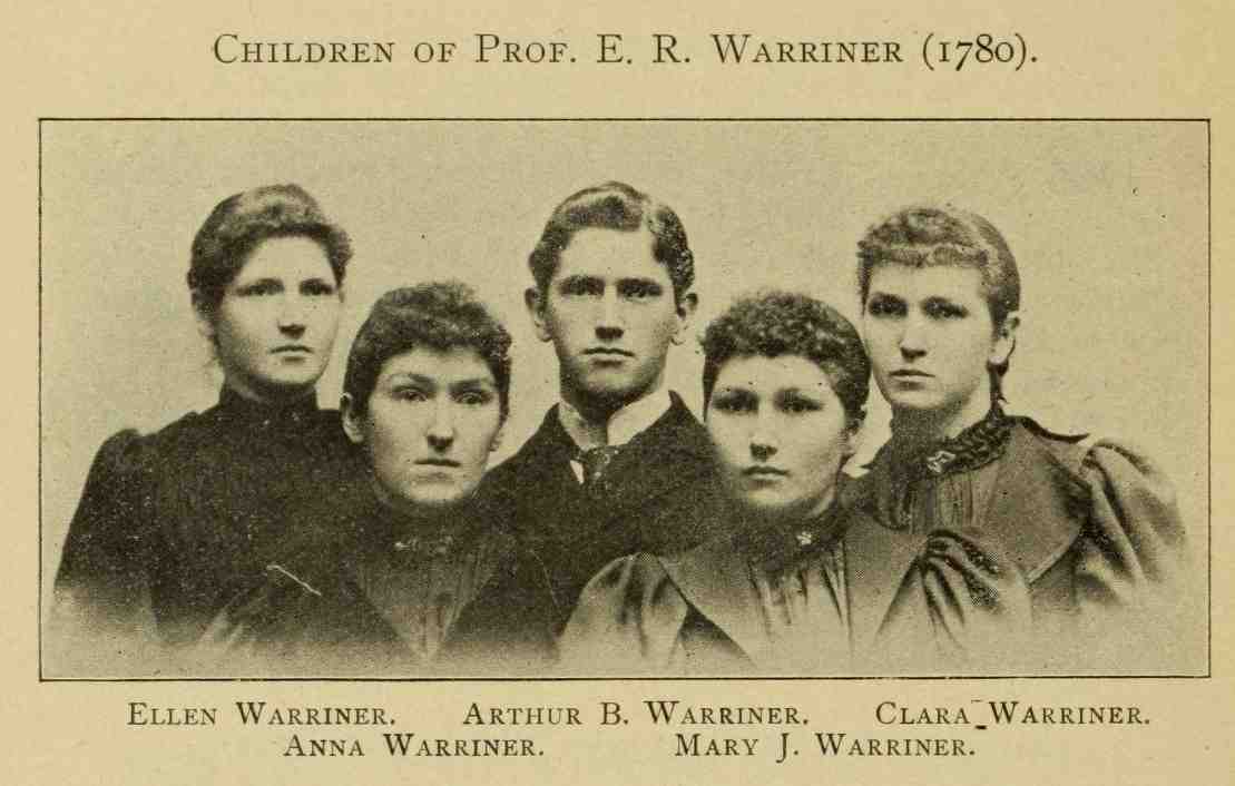 Children of E R Warriner, genealogy, history, ancestry