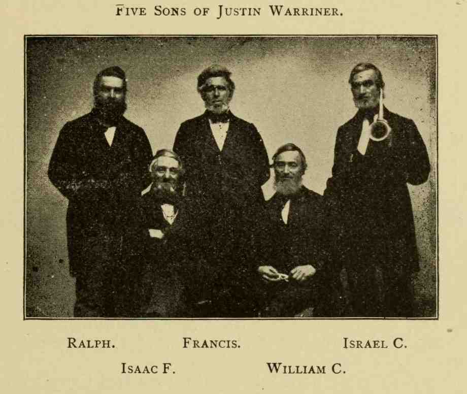 Sons of Justin Warriner, genealogy, history, ancestry