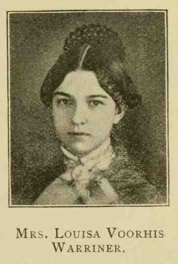 Louisa Voorhis Warriner, genealogy, history, ancestry