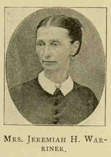 Mrs Jeremiah H Warriner, genealogy, history, ancestry