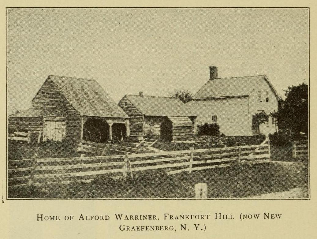 Home of Alford Warriner, genealogy, history, ancestry